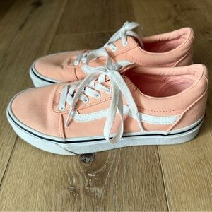 Vans Kids Sneakers in Peach and White